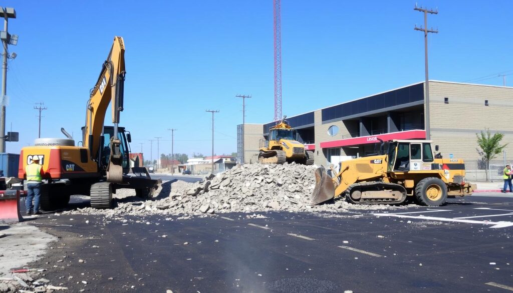 importancia de las demoliciones en proyectos comerciales con asfalto importancia de las demoliciones en proyectos comerciales con asfalto
