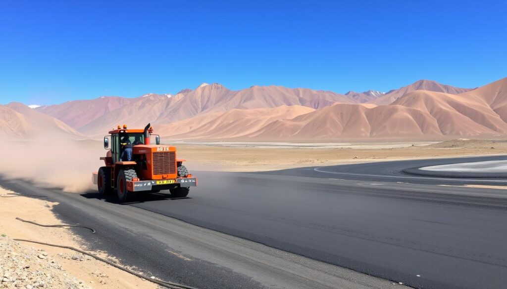 nivelación de terrenos con asfalto caliente en Perú nivelación de terrenos con asfalto caliente en Perú
