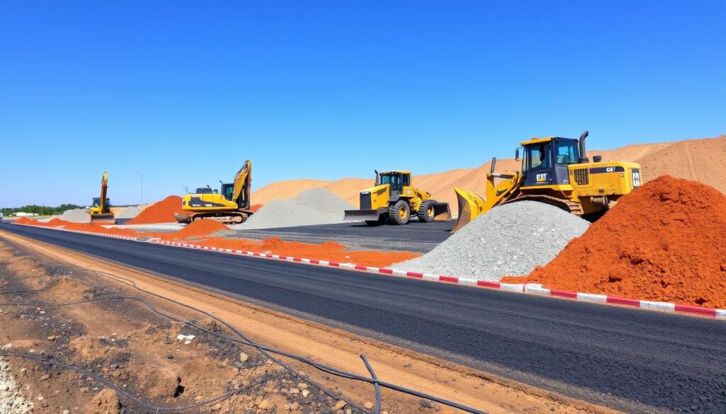 preparación de terreno para carpeta asfáltica