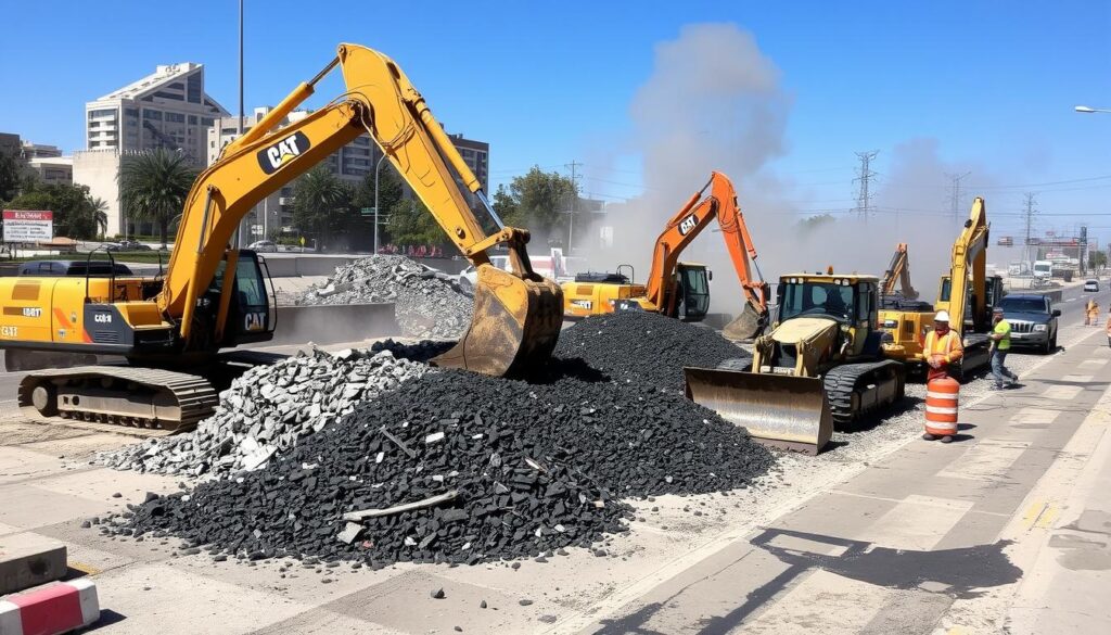 • Demoliciones y Excavaciones en Obras de Pavimentación con Carpeta Asfáltica