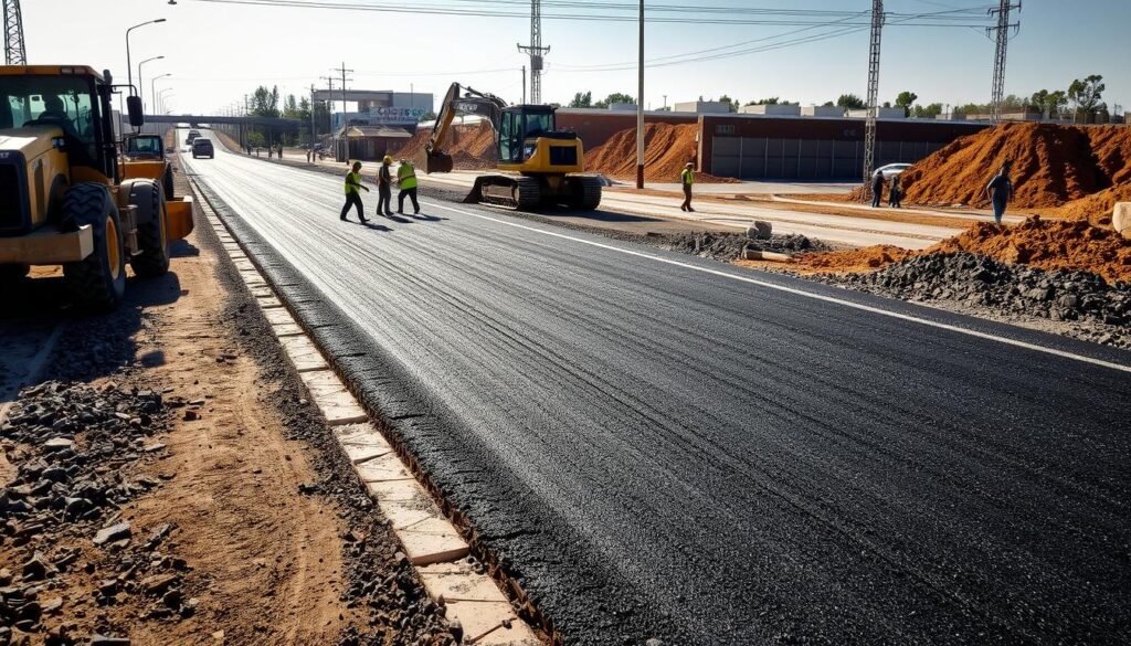 • Nivelaciones y Excavaciones en Obras de Gran Escala con Pavimentación Asfálti